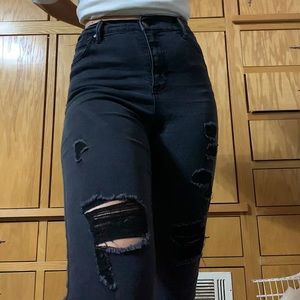 High-Rise Ankle Skinny Jeans
